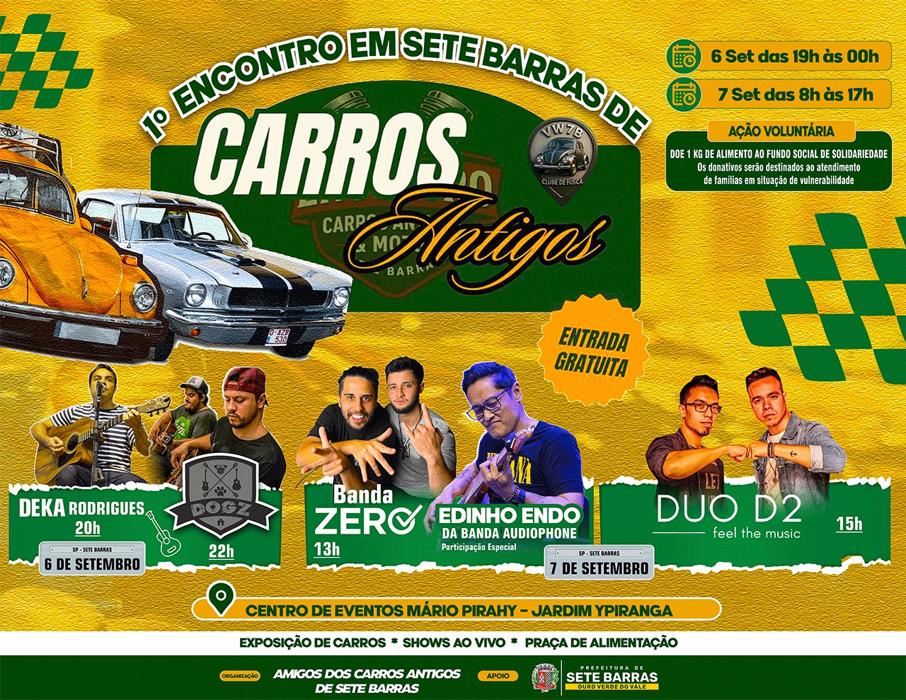 Sete Barras celebra a Independência com festa, música e exposição de carros antigos